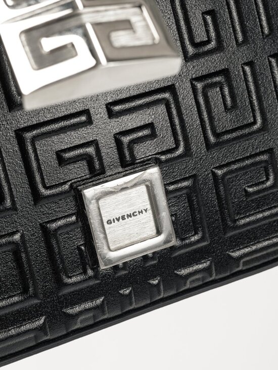 Givenchy Medium 4G Black Embossed Crossbody - Picture 10 of 12